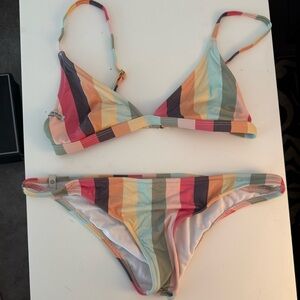 Rhythm Multicolor Striped Swimwear